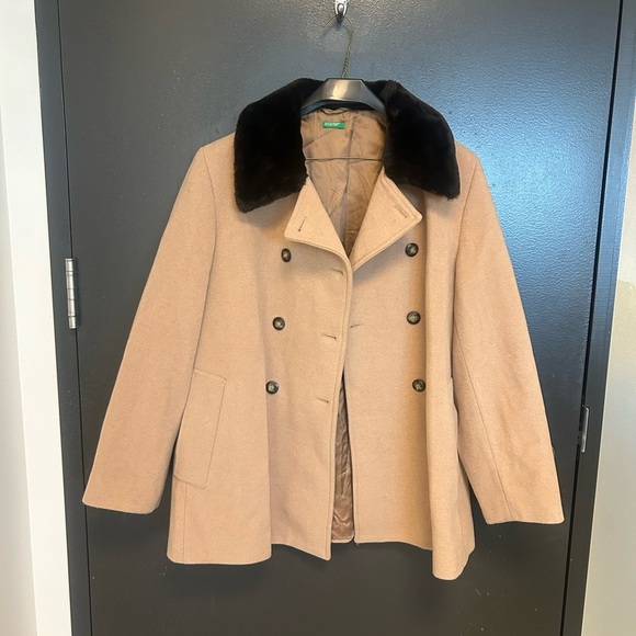 United colours of Benetton vintage wool coat size M great vintage condition - Picture 3 of 11